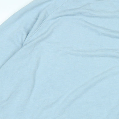 H&M Womens Blue Cotton Pullover Sweatshirt Size S