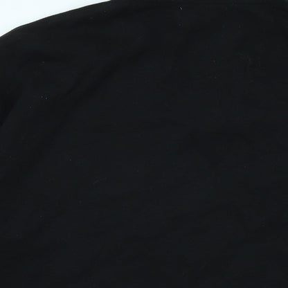 Topman Mens Black Polyester Pullover Sweatshirt Size M