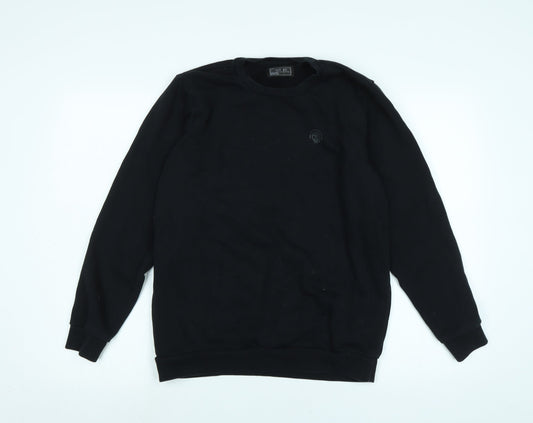 NEXT Boys Black Polyester Pullover Sweatshirt Size 15 Years - Small skull Logo