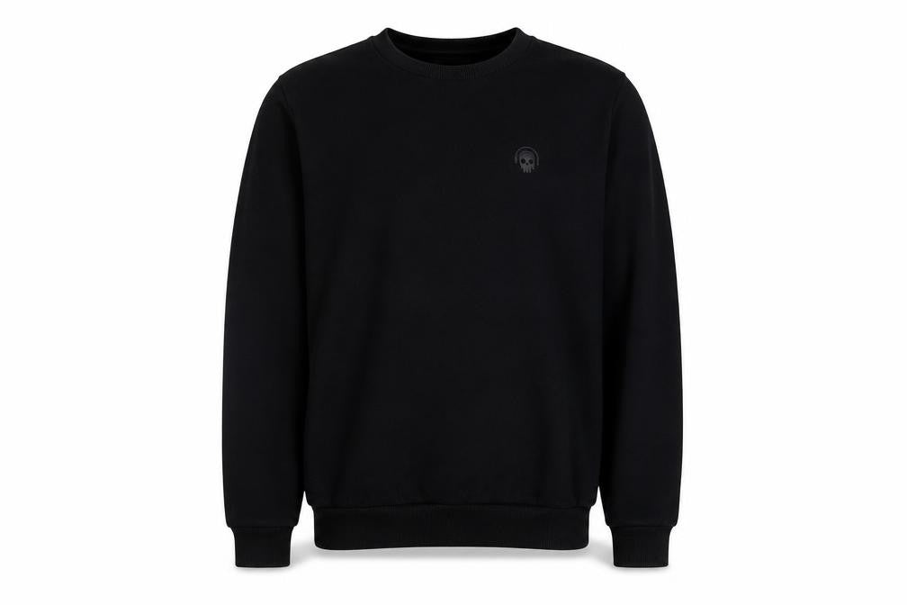 Next Boys Black Polyester Pullover Sweatshirt Size 15 Years - Small skull Logo
