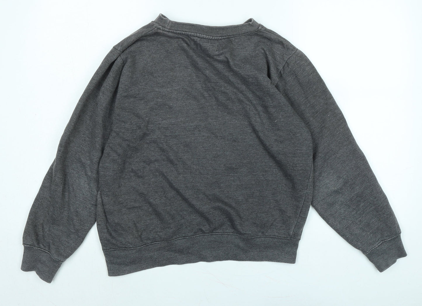Boohoo Womens Grey Polyester Pullover Sweatshirt Size 10