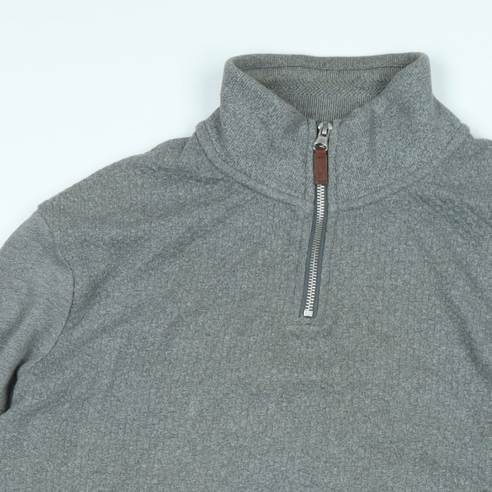 NEXT Mens Grey Cotton Pullover Sweatshirt Size M