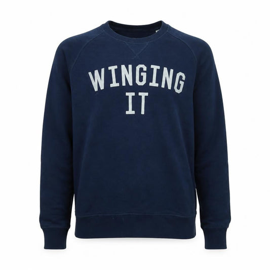 Stella Stanley Mens Blue Cotton Pullover Sweatshirt Size M - Winging It