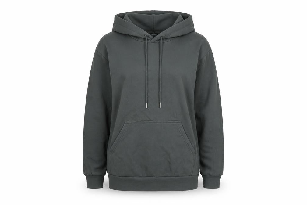 H&M Womens Grey Cotton Pullover Hoodie Size L