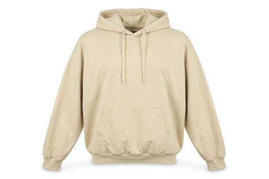 Boohoo Womens Beige Cotton Pullover Hoodie Size M