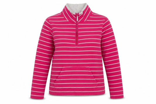Marks and Spencer Womens Pink Cotton Pullover Sweatshirt Size 12 Zip