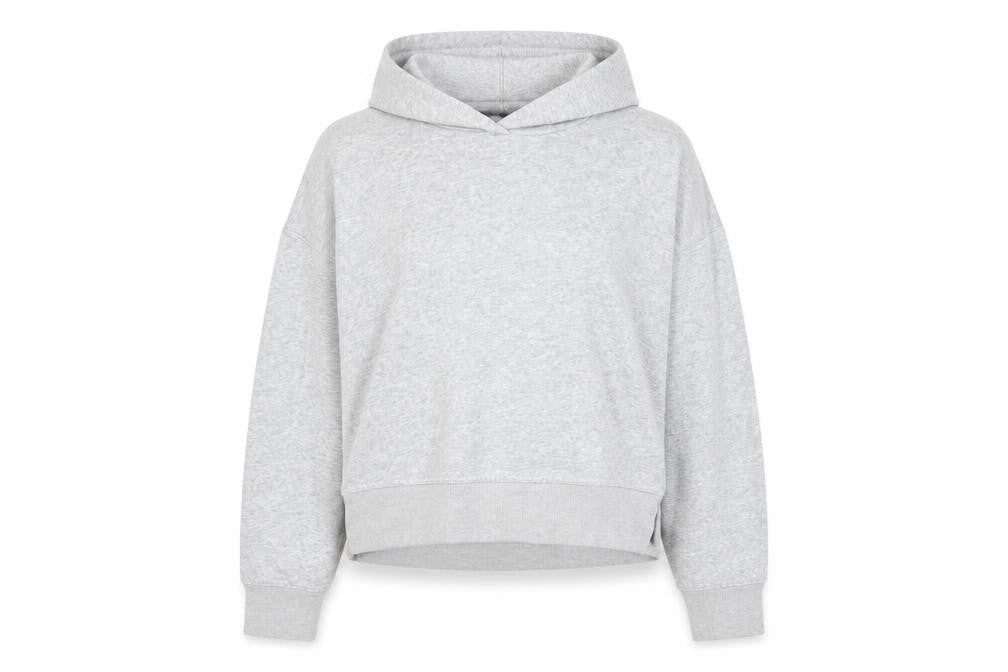 Zara Womens Grey Cotton Pullover Hoodie Size S Pullover