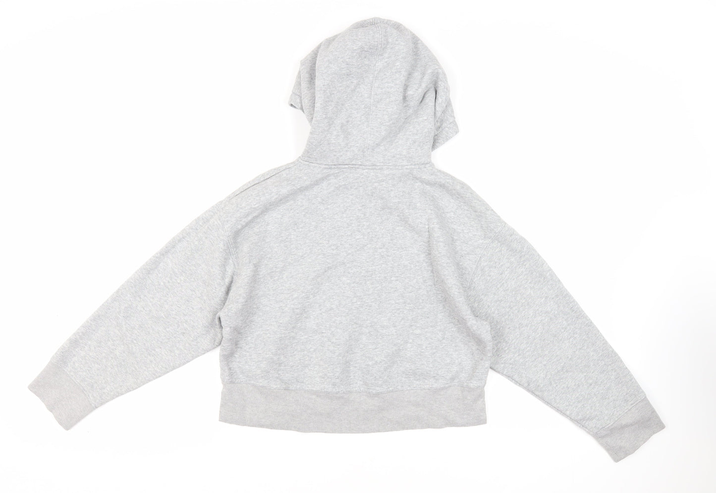 Zara Womens Grey Cotton Pullover Hoodie Size S Pullover