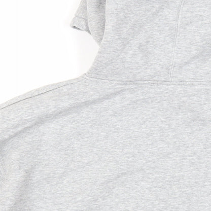 Zara Womens Grey Cotton Pullover Hoodie Size S Pullover