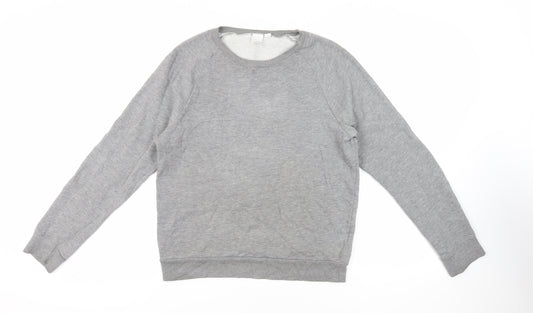 Topman Mens Grey Cotton Pullover Sweatshirt Size S