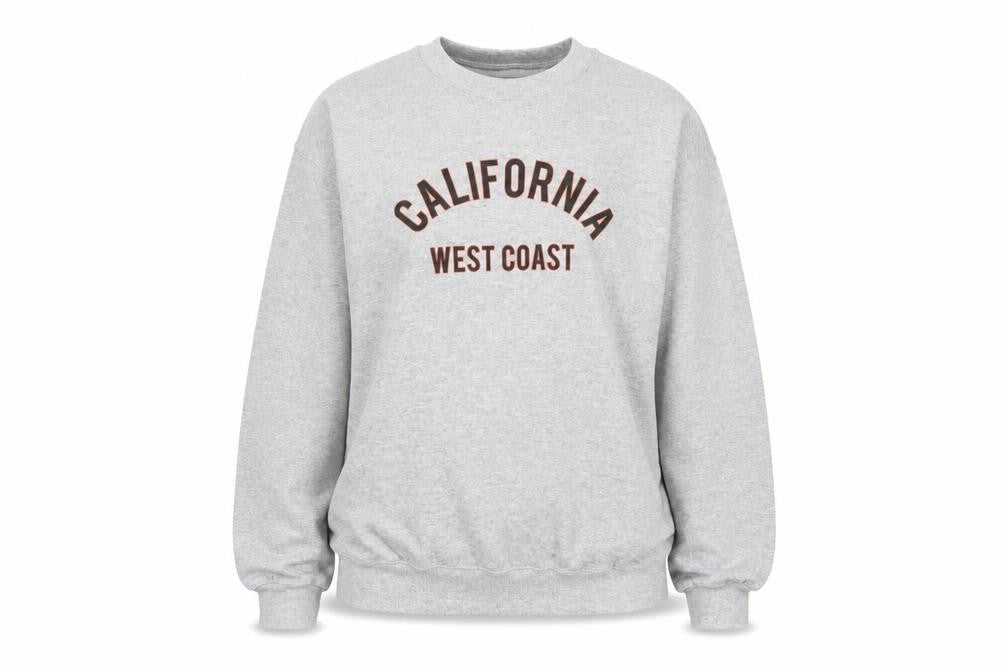 PRETTYLITTLETHING Womens Grey Cotton Pullover Sweatshirt Size S Pullover - California