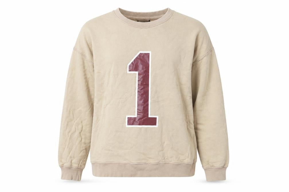 Zara Womens Beige Cotton Pullover Sweatshirt Size S Pullover