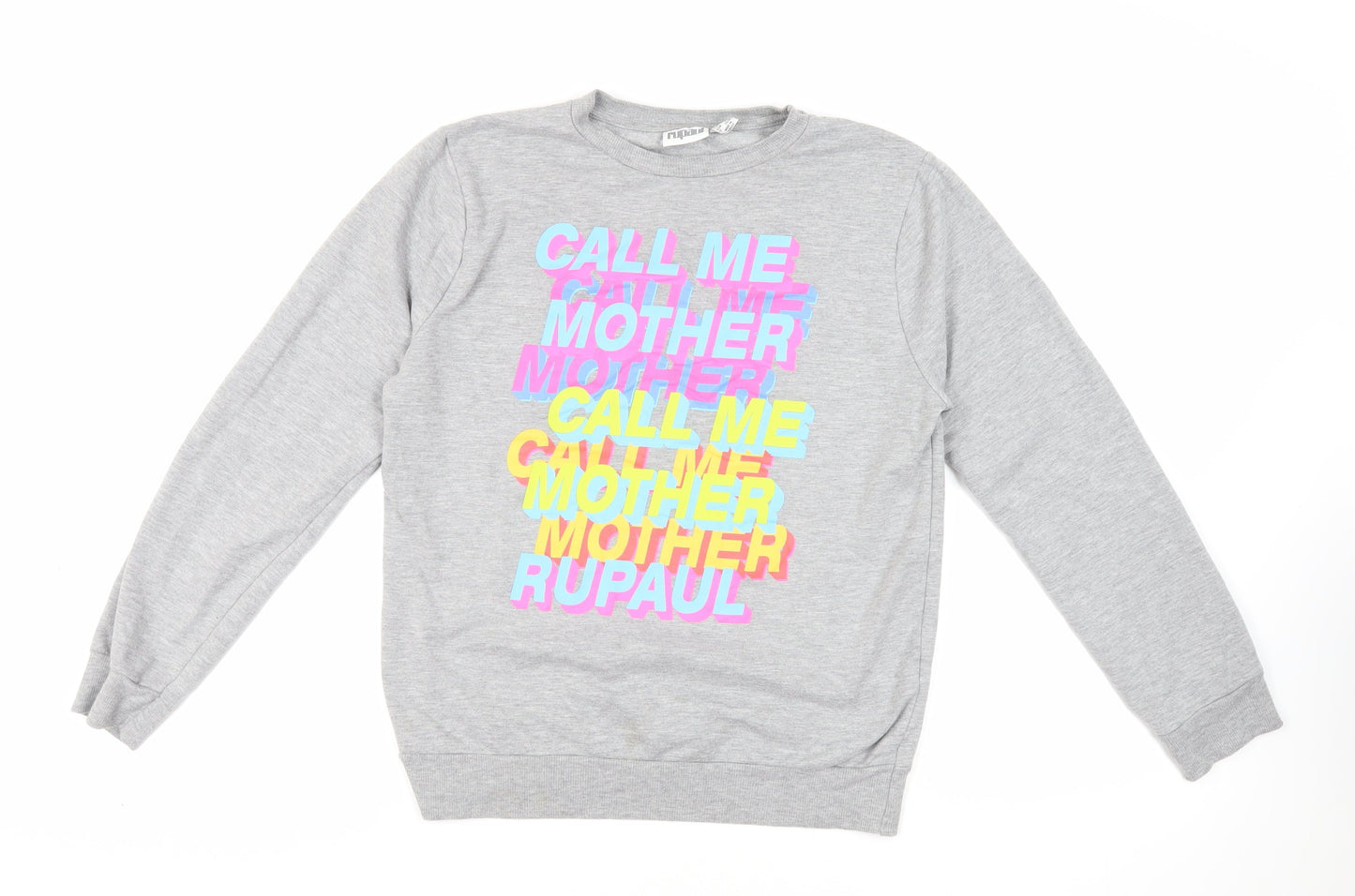 Rupaul Womens Grey Cotton Pullover Sweatshirt Size XS Pullover