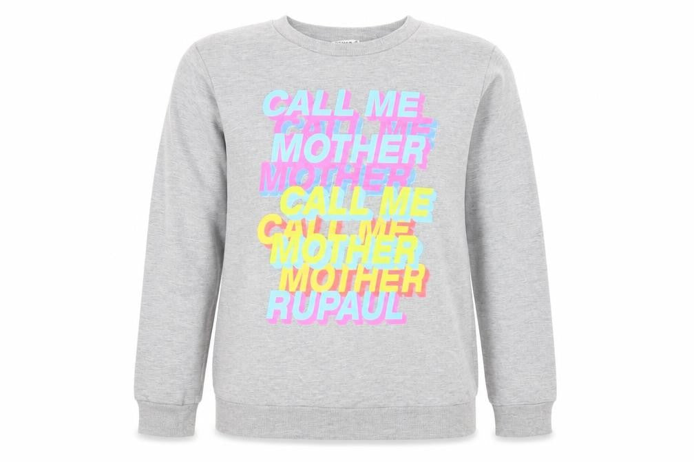 Rupaul Womens Grey Cotton Pullover Sweatshirt Size XS Pullover