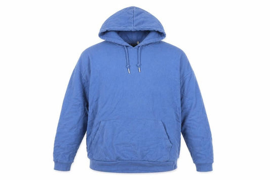 ASOS Mens Blue Cotton Pullover Hoodie Size L - Pockets