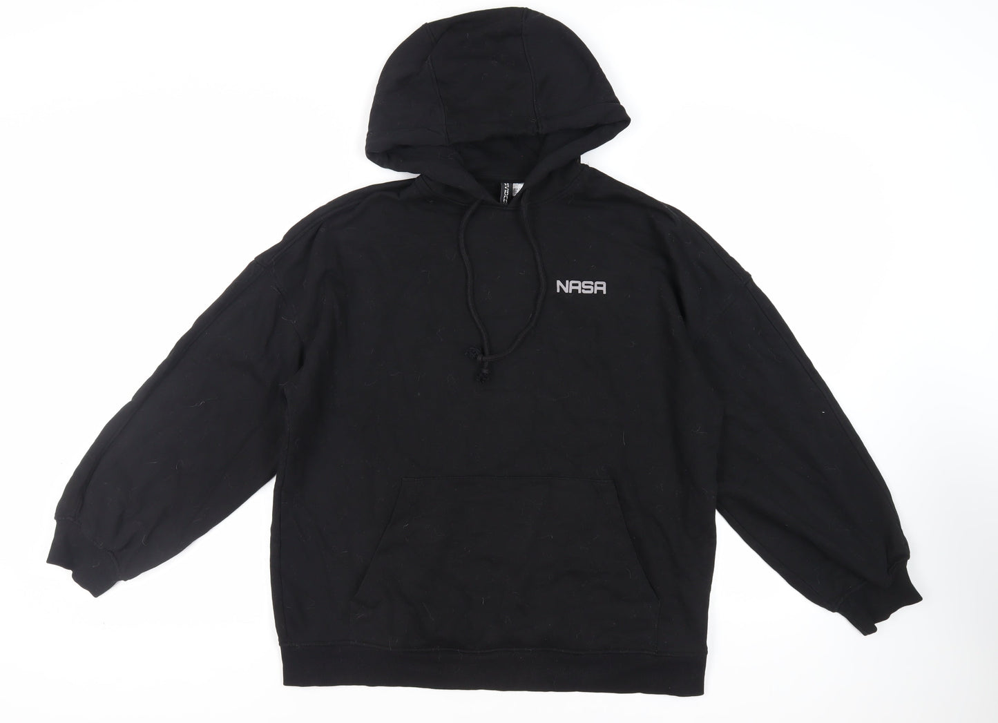 Divided by H&M Womens Black Cotton Pullover Hoodie Size S Pullover - NASA