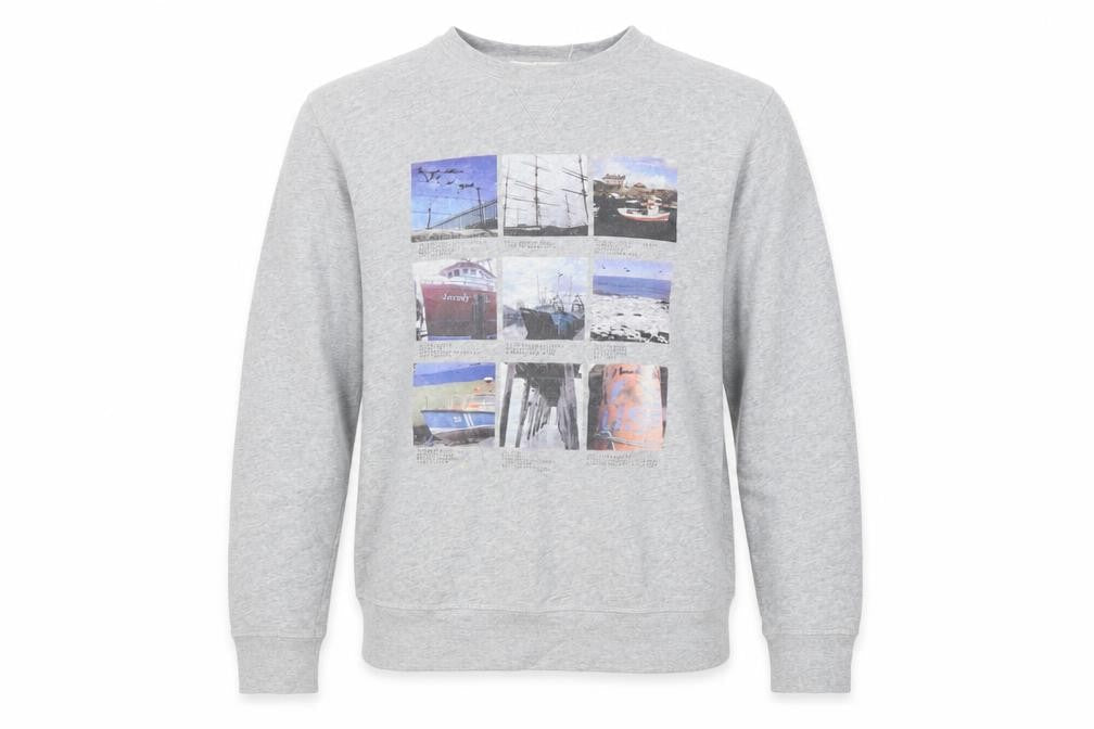 H&M Mens Grey Cotton Pullover Sweatshirt Size S