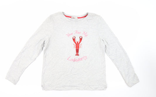 Oasis Womens Grey Viscose Pullover Sweatshirt Size M Pullover - Friends Lobster