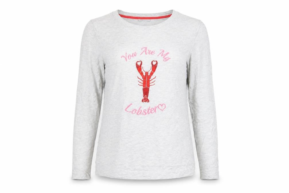 Oasis Womens Grey Viscose Pullover Sweatshirt Size M Pullover - Friends Lobster