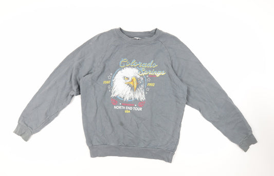 Topshop Womens Green Cotton Pullover Sweatshirt Size S Pullover - Colorado Springs