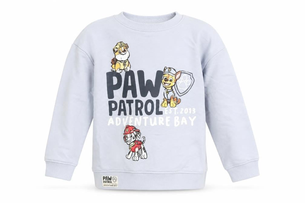 Marks & Spencer Girls Blue Cotton Pullover Sweatshirt Size 5-6 Years Pullover - Paw Patrol