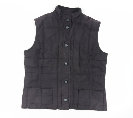 GolleHaug Mens Black Gilet Jacket Size M Snap