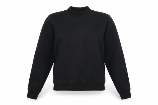 ARNE Womens Black Cotton Pullover Sweatshirt Size 8 Pullover