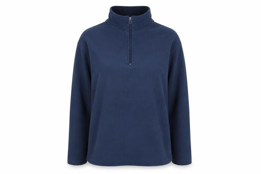 Avenue Womens Blue Polyester Pullover Sweatshirt Size M Zip