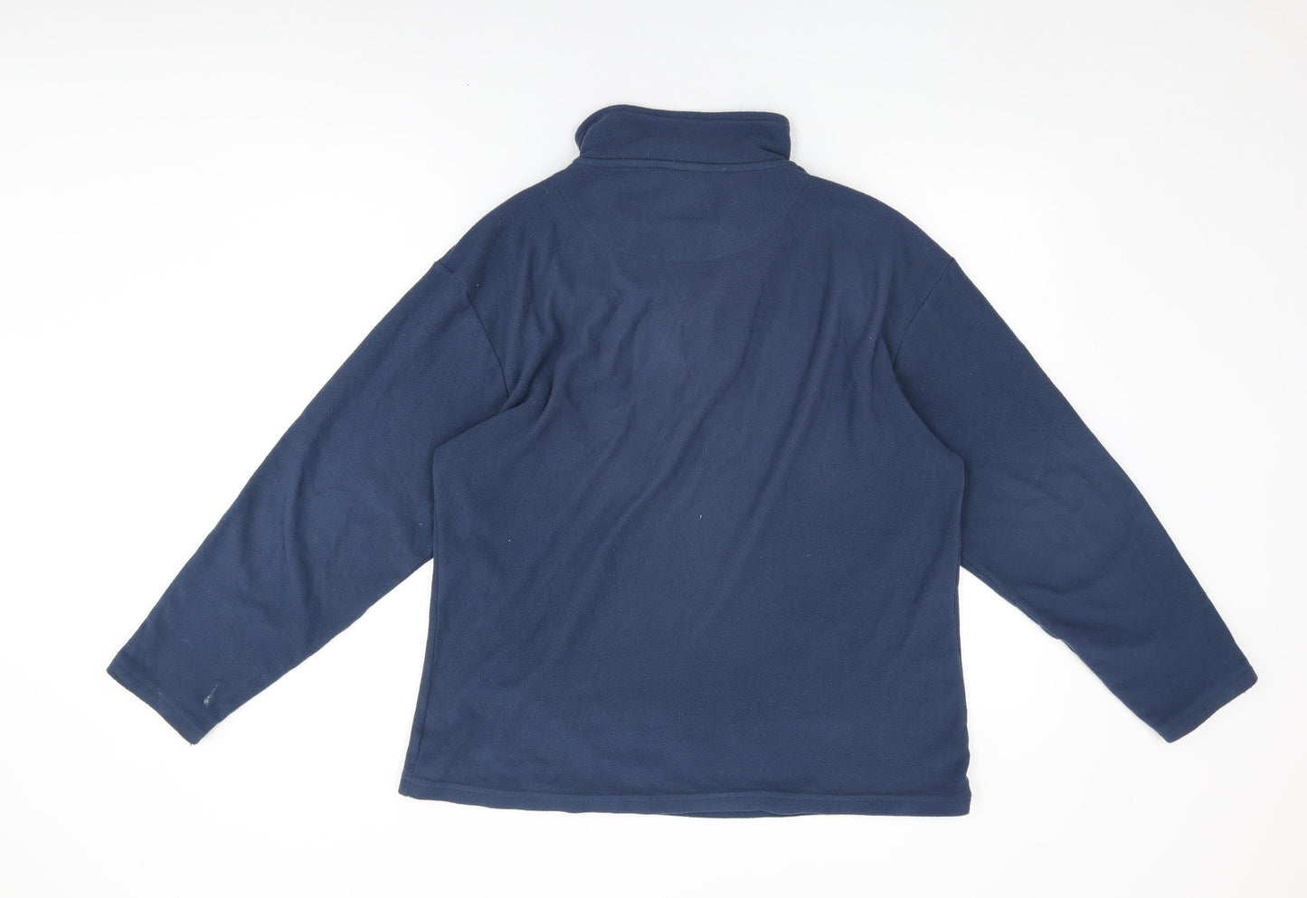Avenue Womens Blue Polyester Pullover Sweatshirt Size M Zip