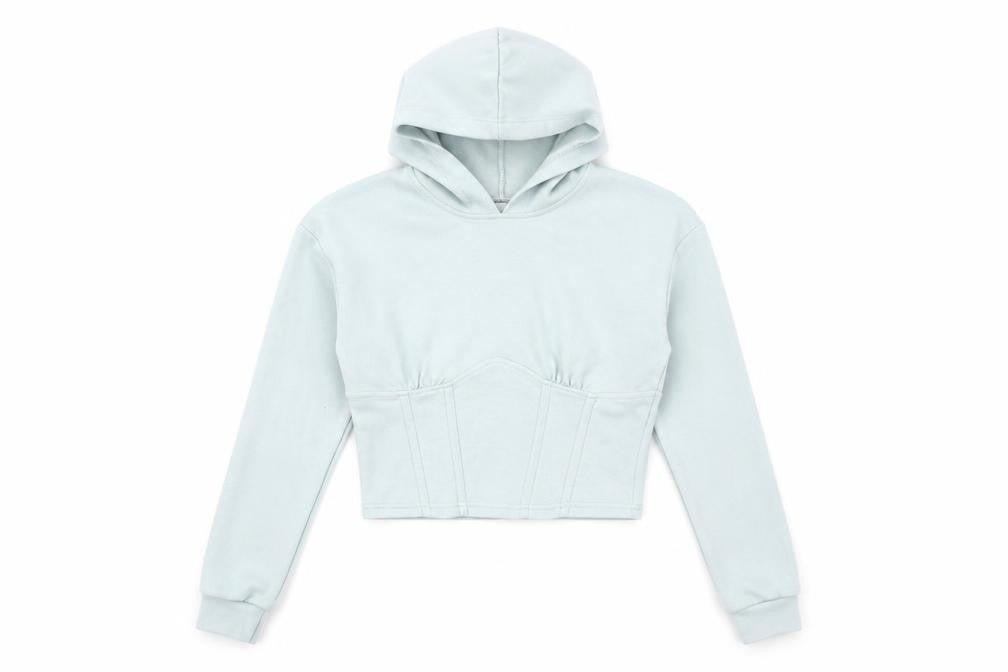 By Swan Womens Blue Cotton Pullover Hoodie Size S Pullover