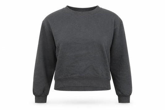 Zara Womens Grey Cotton Pullover Sweatshirt Size S Pullover