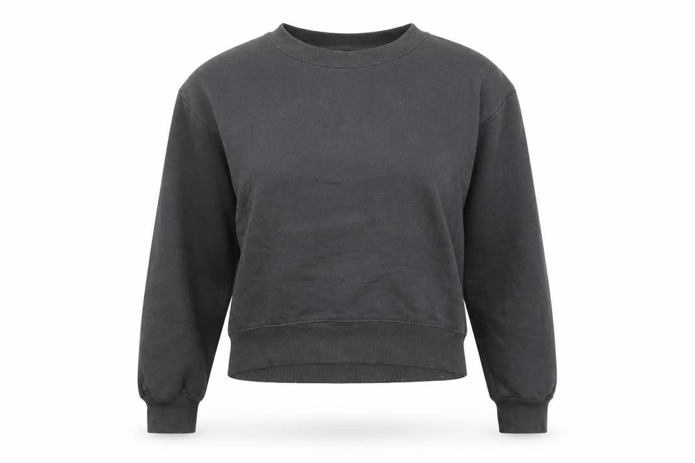 Zara Womens Grey Cotton Pullover Sweatshirt Size S Pullover