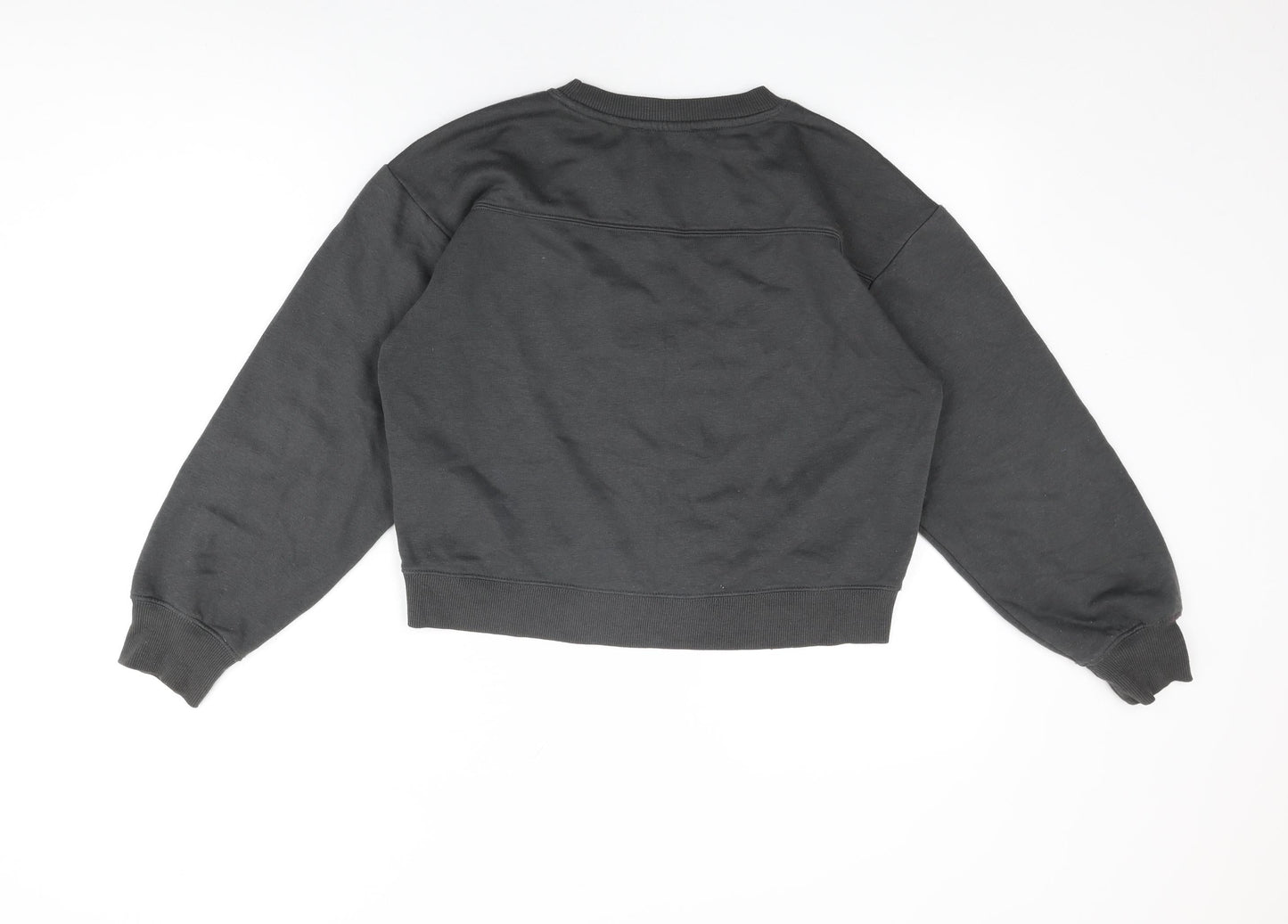 Zara Womens Grey Cotton Pullover Sweatshirt Size S Pullover