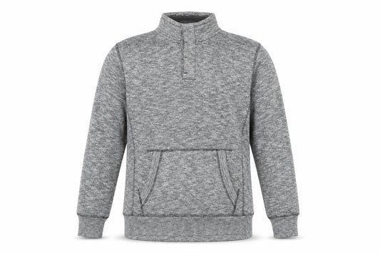 Easy Mens Grey Cotton Pullover Sweatshirt Size M