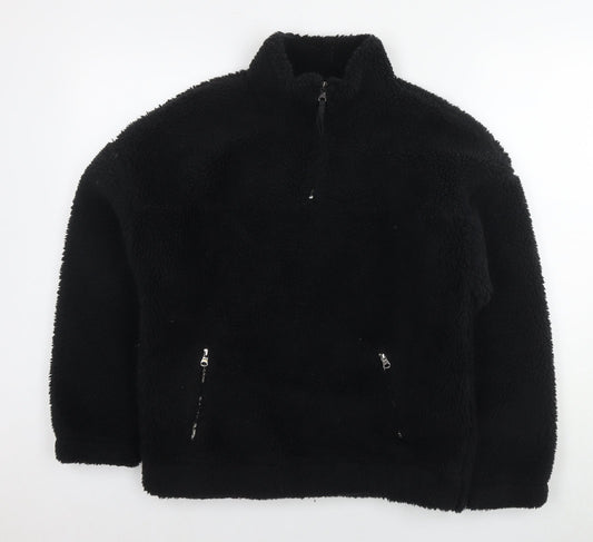 New Look Womens Black Polyester Pullover Sweatshirt Size S Pullover