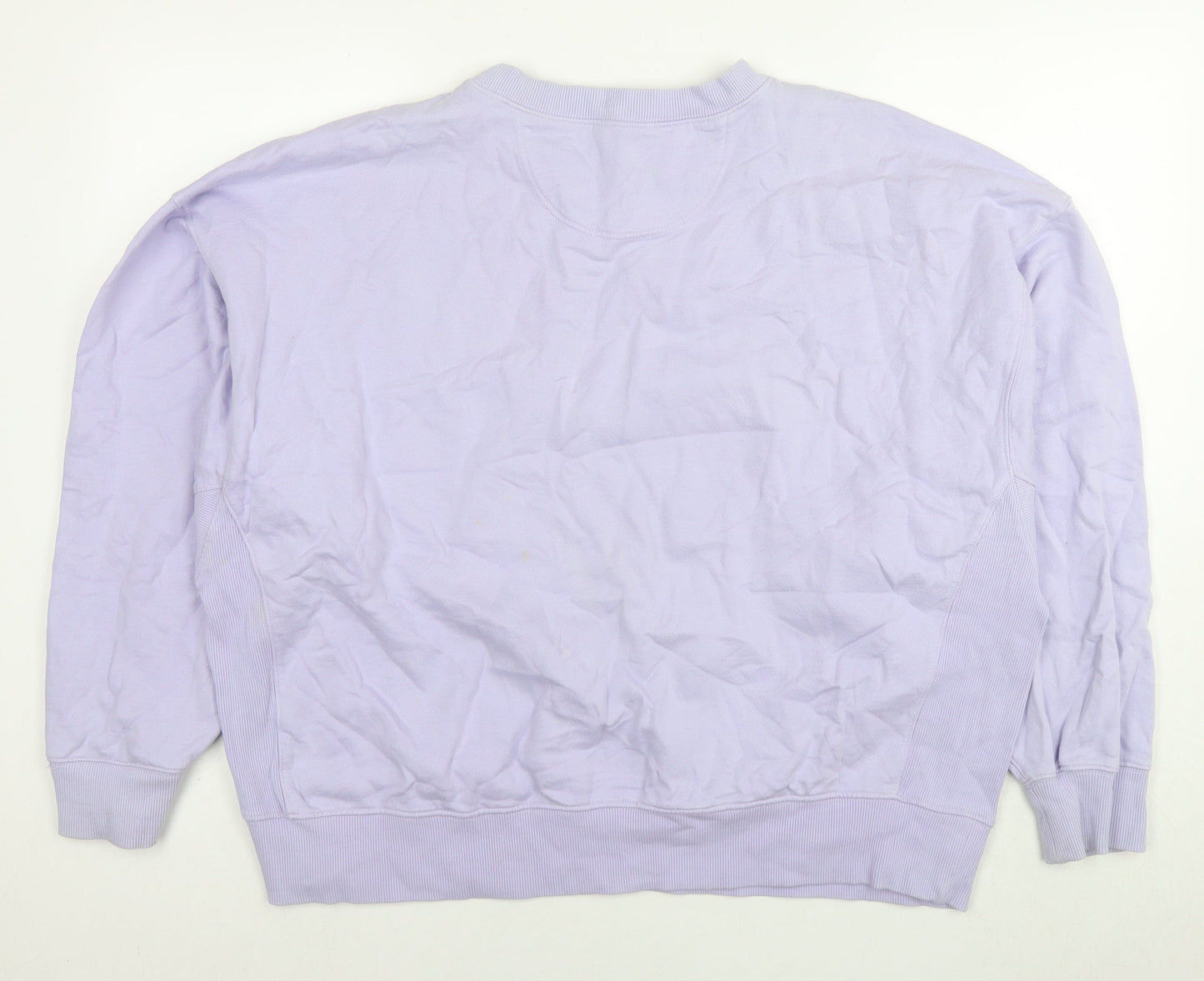 ASOS Womens Purple Cotton Pullover Sweatshirt Size 8 Pullover