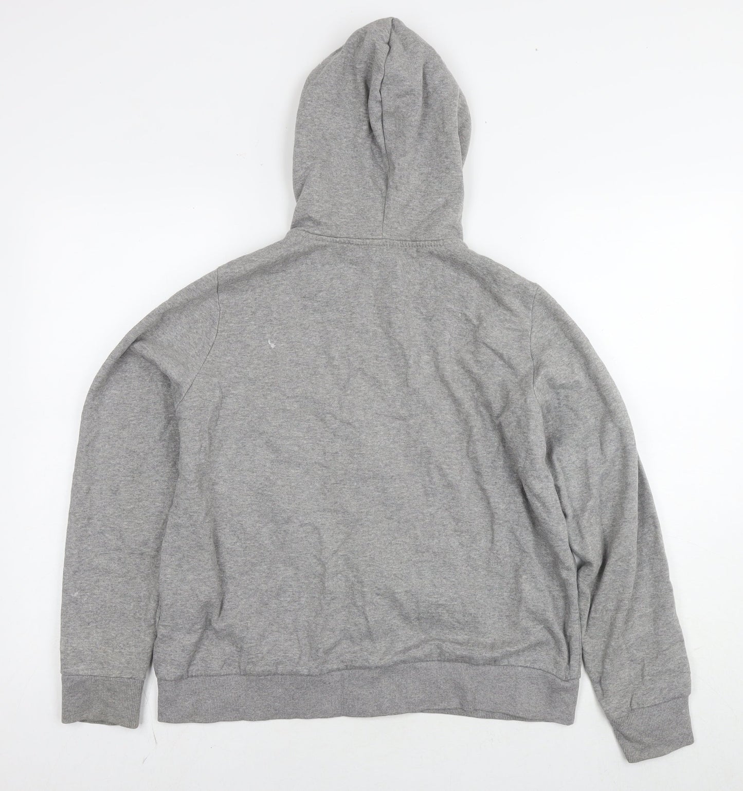 Divided by H&M Womens Grey Cotton Full Zip Hoodie Size L Zip