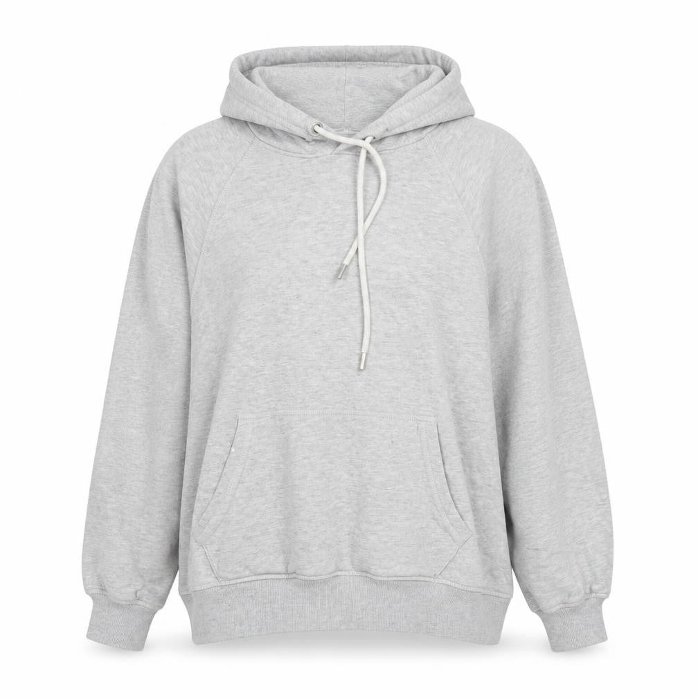H&M Womens Grey Cotton Pullover Hoodie Size L Pullover