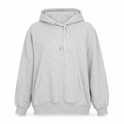H&M Womens Grey Cotton Pullover Hoodie Size L Pullover