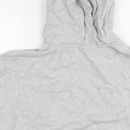 H&M Womens Grey Cotton Pullover Hoodie Size L Pullover