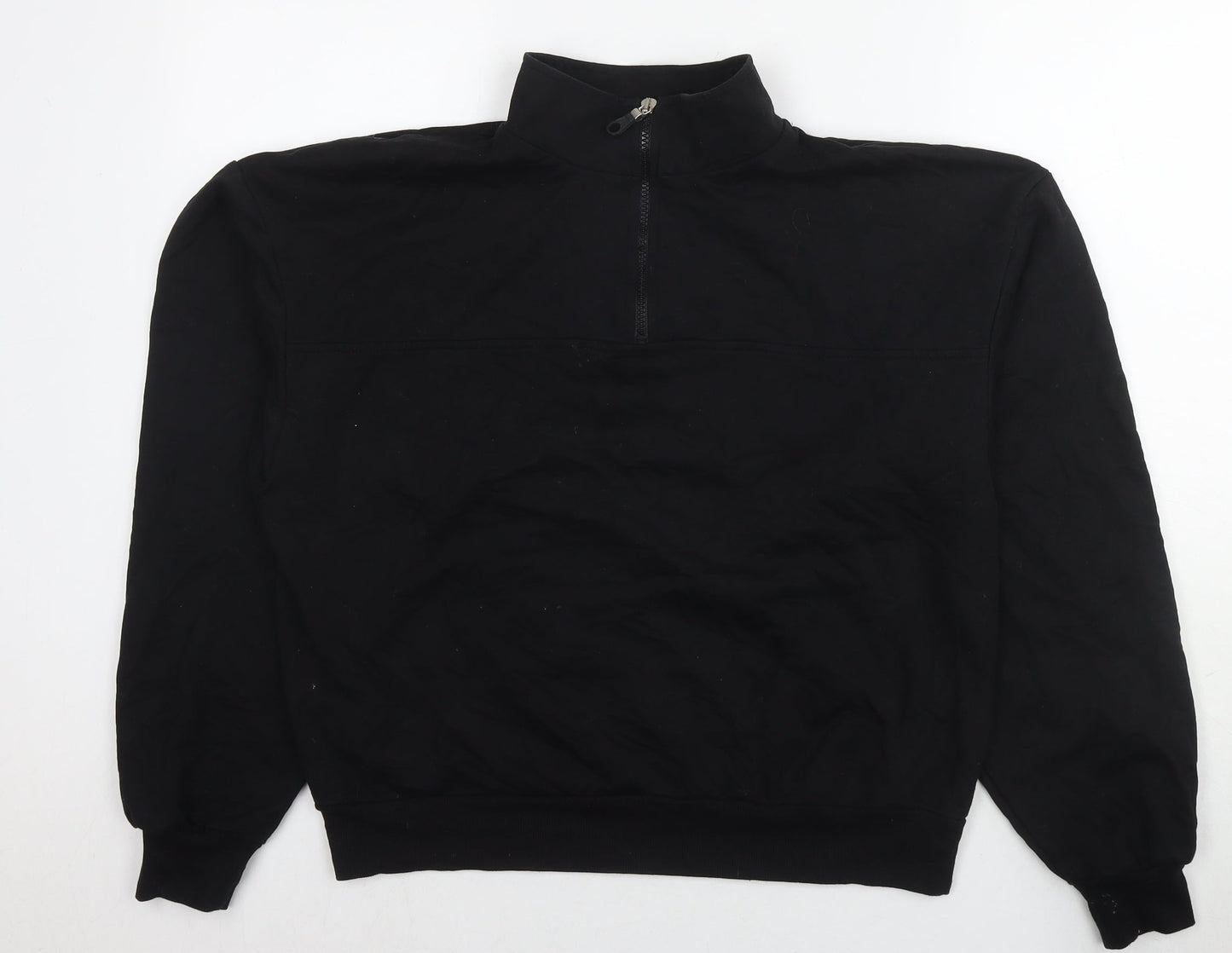 ASOS Womens Black Cotton Pullover Sweatshirt Size 10 Pullover