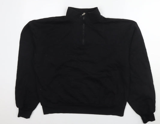 ASOS Womens Black Cotton Pullover Sweatshirt Size 10 Pullover