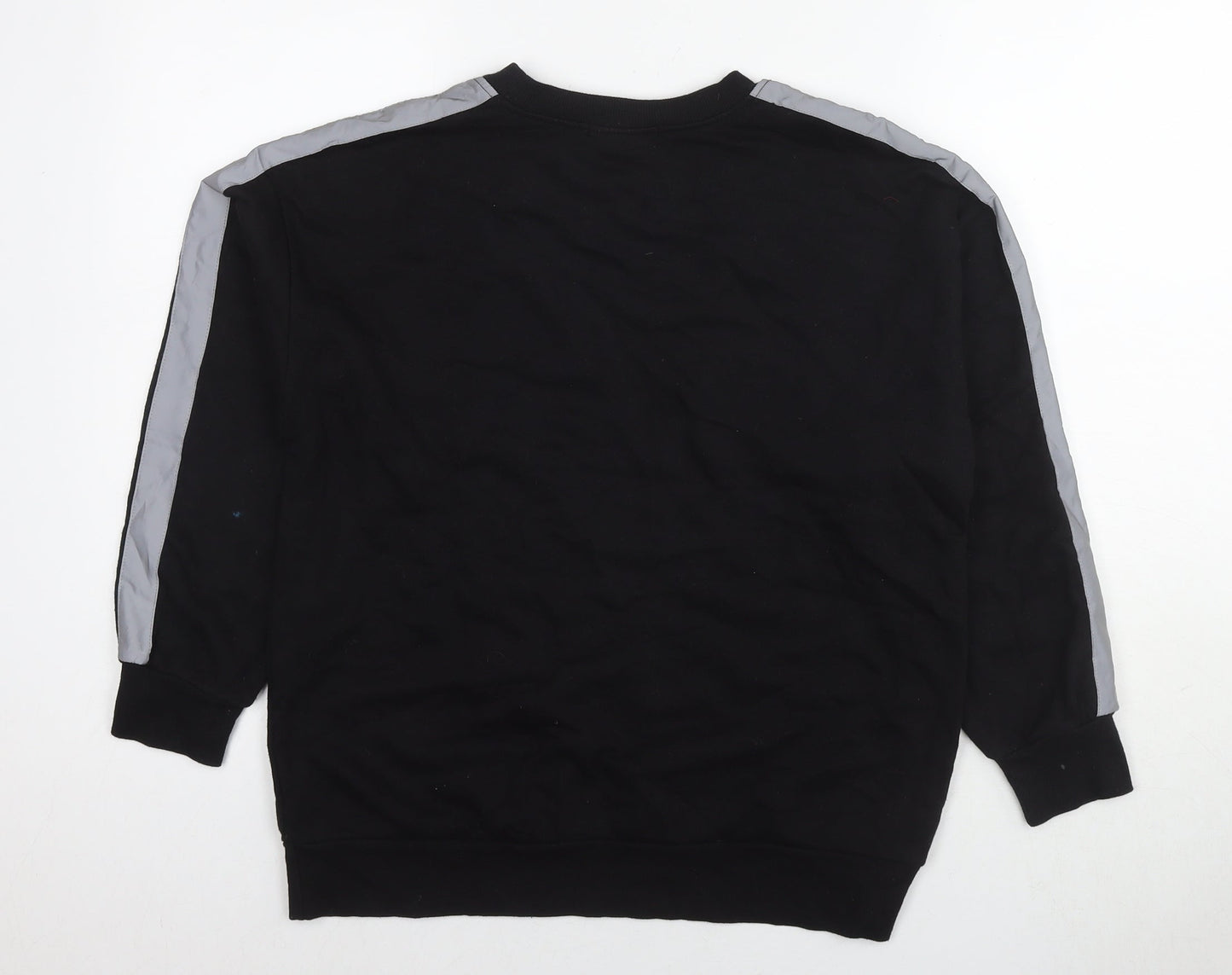 FOREVER 21 Womens Black Cotton Pullover Sweatshirt Size S Pullover - Reflective Radical Revolution