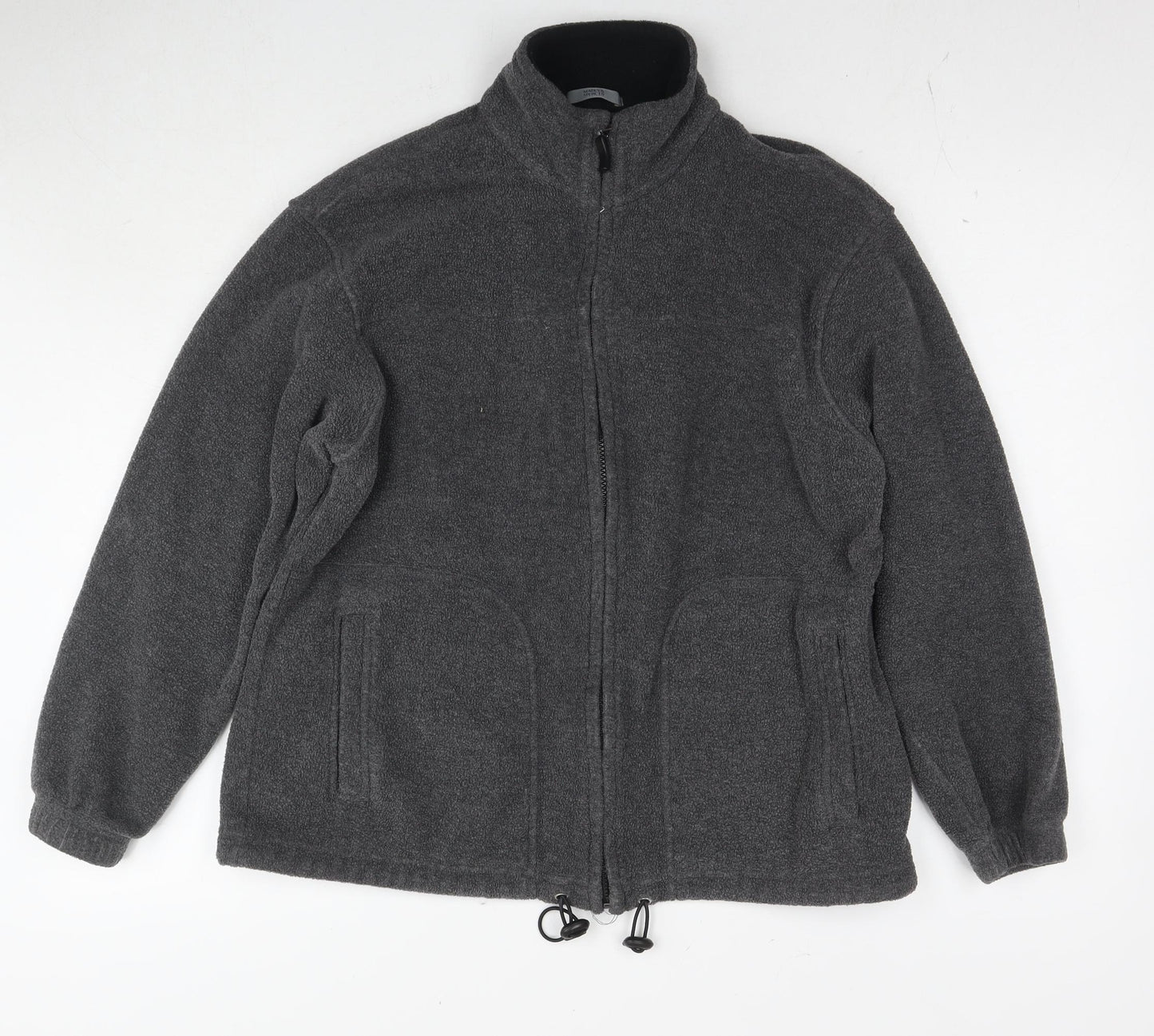 Marks and Spencer Womens Grey Jacket Size 14 Zip