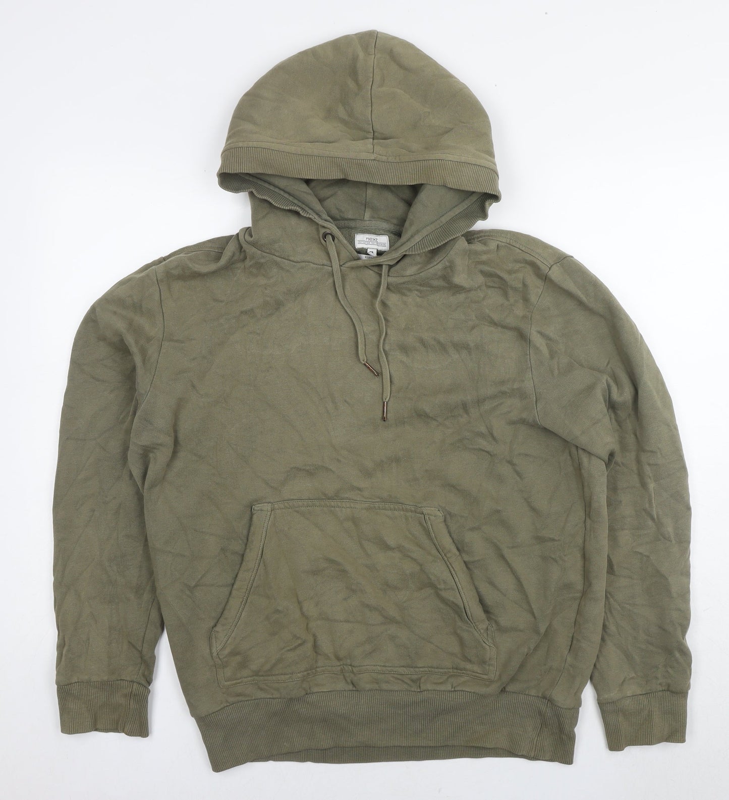 NEXT Womens Green Cotton Pullover Hoodie Size M Pullover