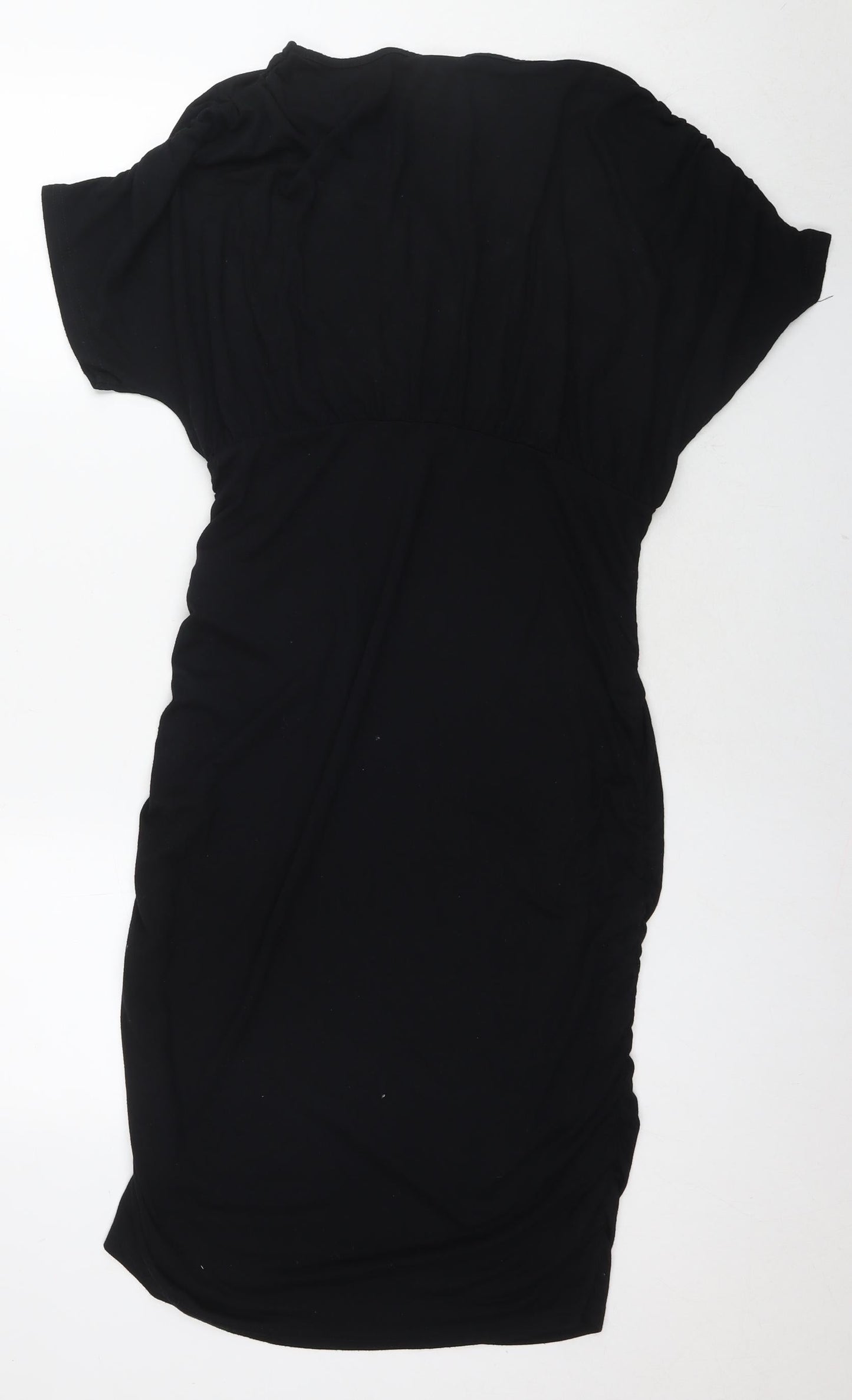 Mama:licious Womens Black Polyester A-Line Size L V-Neck Pullover