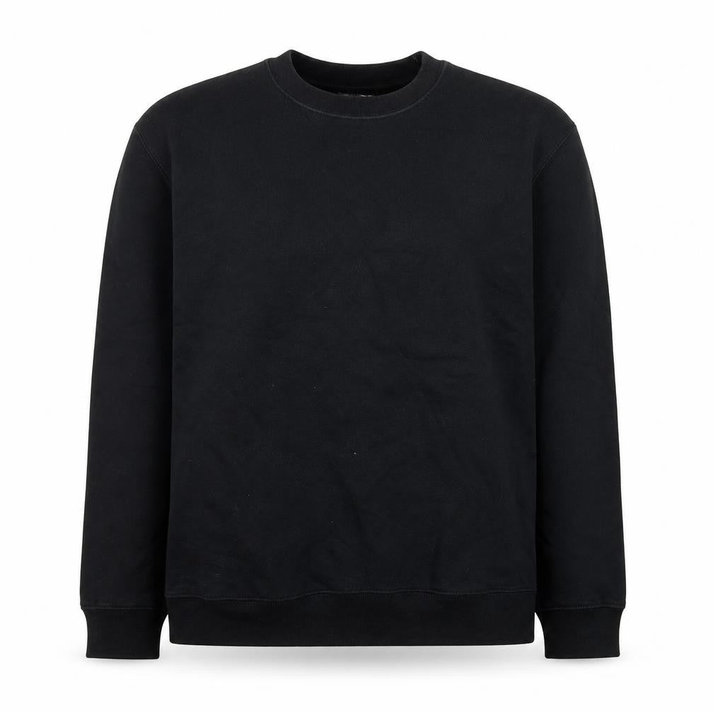 PRETTYLITTLETHING Womens Black Cotton Pullover Sweatshirt Size S Pullover
