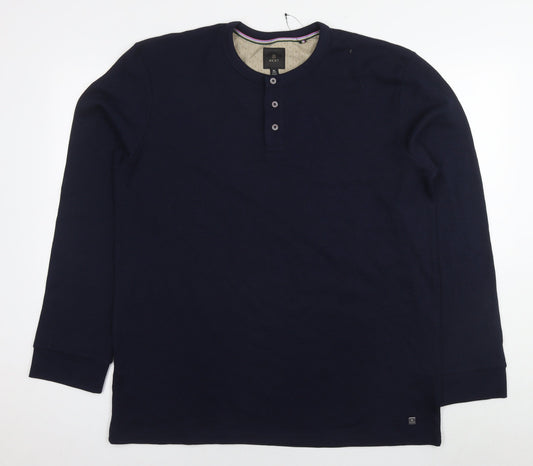 NEXT Mens Blue Cotton Pullover Sweatshirt Size XL