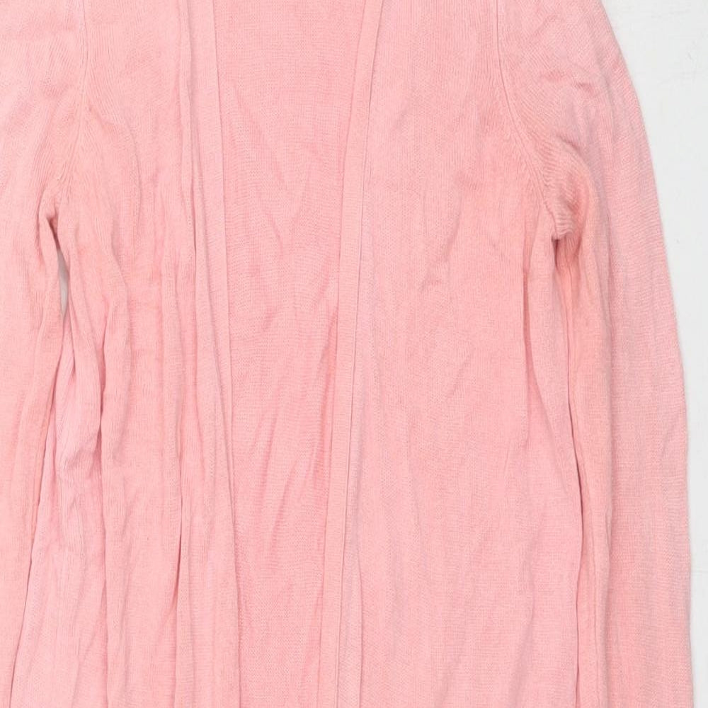 Oasis Womens Pink V-Neck Viscose Cardigan Jumper Size XS