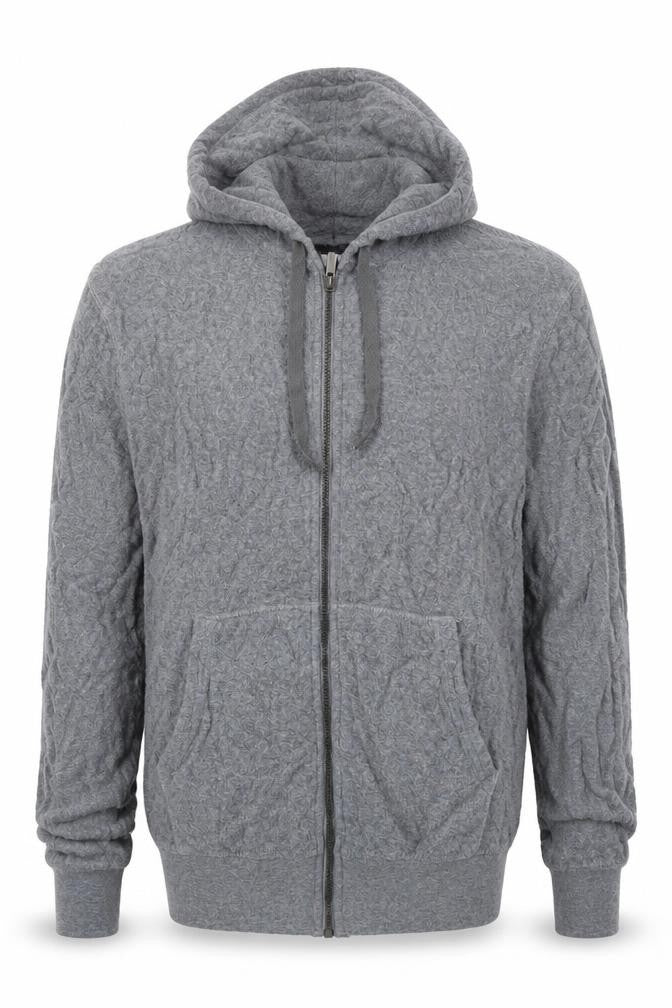 Marks & Spencer Mens Grey Cotton Full Zip Hoodie Size S
